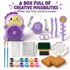 Kids Pottery Wheel with Clay, Arts and Crafts Kit for