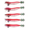 Perfeclan 5 Pieces Luminous Squid Jigs Saltwater Hooks for Fishing