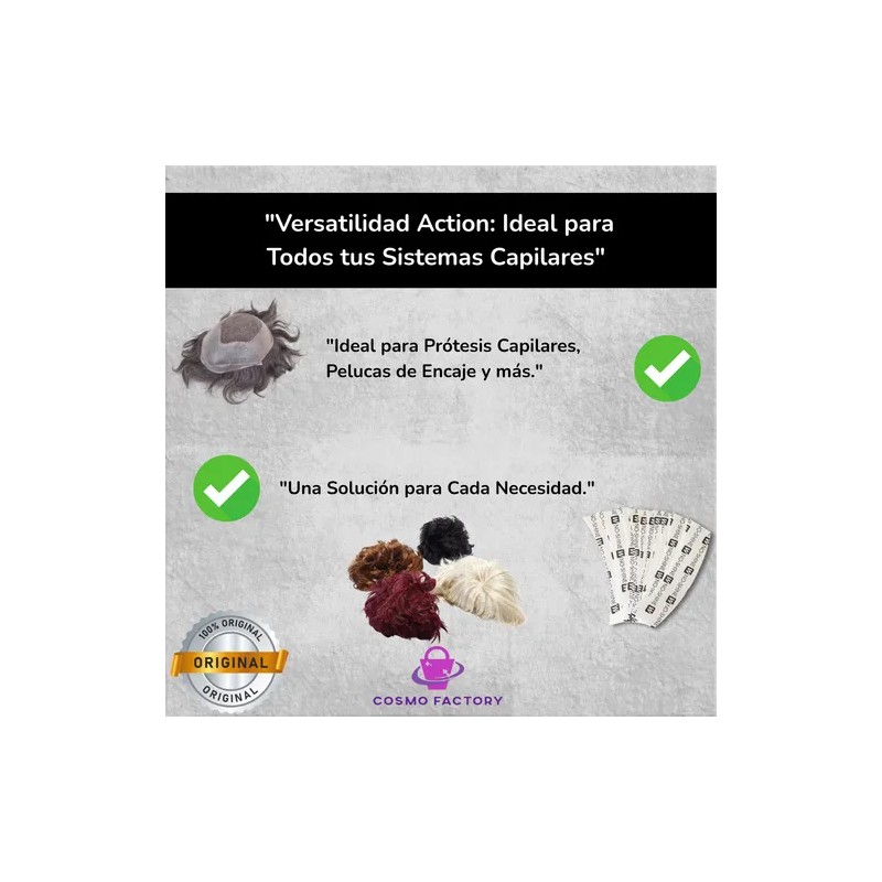 Cintas Protesis Capilar No Shine Walker Tape Original 36 Pzs