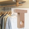 Coshar Wood Rod Holder, Ceiling Mount Closet Pole Socket Pipe