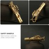 jojofuny 2pcs Sports Referee Training Whistle Metal Emergency Whistle Keychain