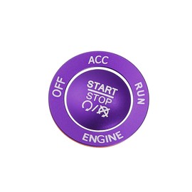 ACROPIX Engine Start Stop Button Cover Kit One Click Push Start Button Trim Sticker Fit for Dodge Charger - Pack of 1 Purple