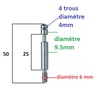 cyclingcolors 2 x Bed Screws M6 x 50 mm +
