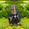 Lrxinki Knight Statues Ornaments, Resin Knight Gnome Guard Garden Sculpture,