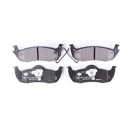 HELLA PAGID Rear Brake Pads - with Acoustic Wear Warning - Four Brake Pads per Set - T1535 - for Jeep - 8DB 355 012-181