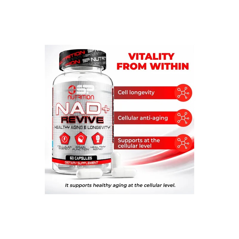 Nad+ Revive S Nutrition Cáps Nad+ 60 Unidades Adultos