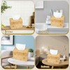 Hand Towel Box Cover for Kleenex with Sloped Top, Natural