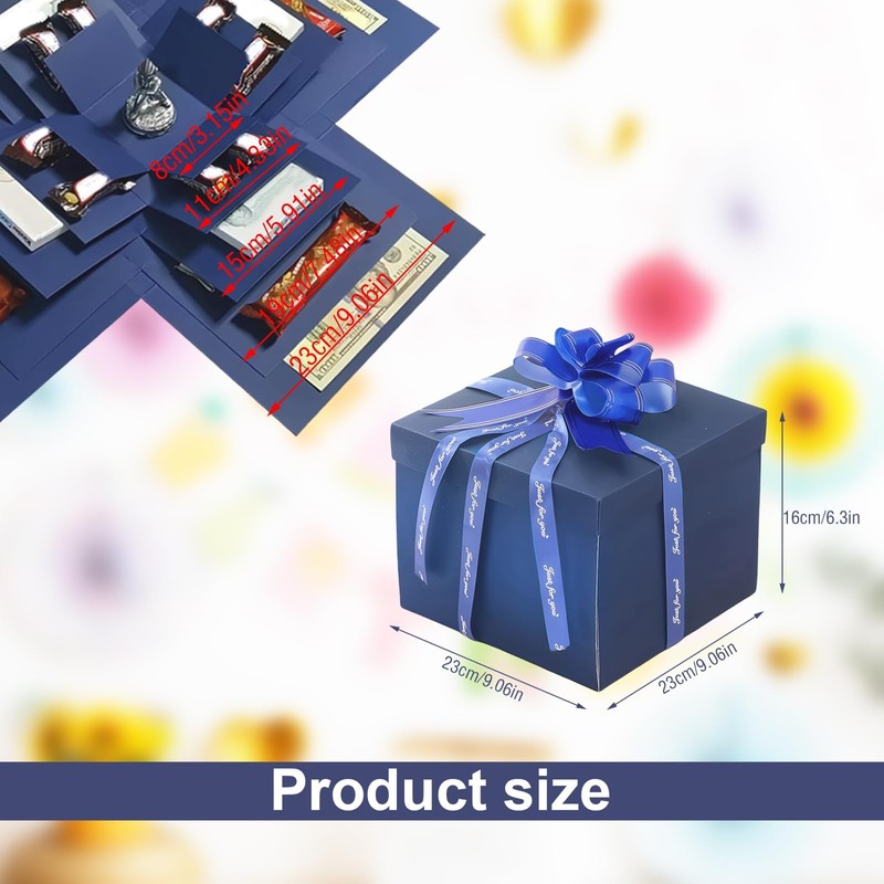 PARFCO Birthday Gift Box, 5 Layers Gift Box, Explosion Box