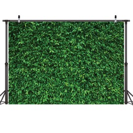 LYWYGG 6x4FT Green Leaves Photography Backdrops Mmicrofiber Nature Backdrop Birthday Background for Birthday Party Seamless Photo Booth Prop Backdrop DIY Digital Sticker CP-87-0604
