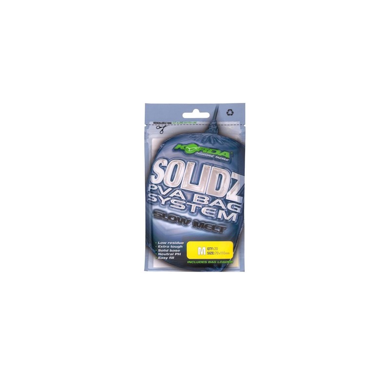 Korda Solidz Slow Melt PVA Bags: XS