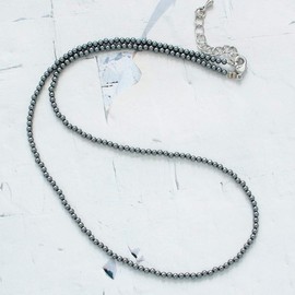 One&Only Jewellery Terahertz Ore 2mm Necklace Choker Natural Stone Power Stone (Round), Resin