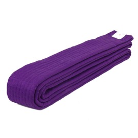 AAMA Plain Color Belt for Martial Arts - Taekwondo Karate Judo - Purple Size 6