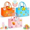 3Pcs Large Easter Baskets Bags with Handles Portable Felt Tote