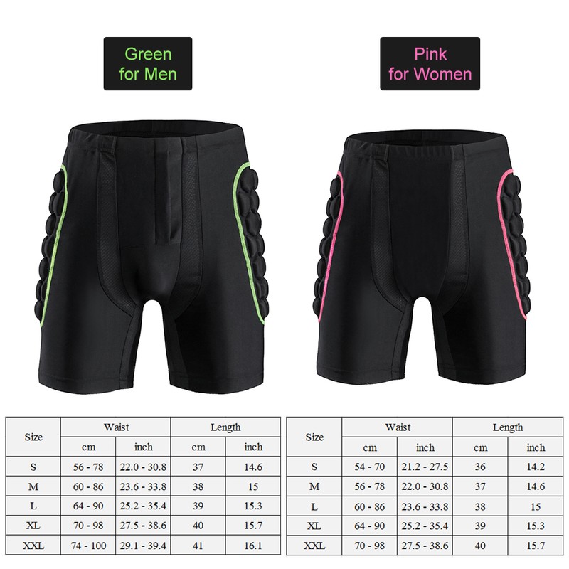 Men's Hip Butt Protection Padded Shorts Armor Hip Protection Shorts