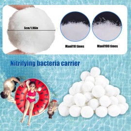 Brand: Wimarn Pool Filter Balls, 3.1 lbs for Sand Filter, Eco-Friendly Fiber Media Equals...