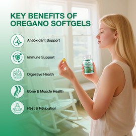 TOPCAPAK High Carvacrol, Oregano Oil Softgels