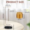 TIHNY 2-in-1 Wooden Incense Stick Holder with Cone Spool, Upside