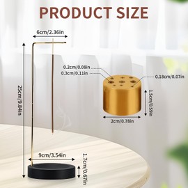 TIHNY 2-in-1 Wooden Incense Stick Holder with Cone Spool, Upside Down Incense Holder for Sticks, Home Yoga Meditation Spa Decoration Accessories