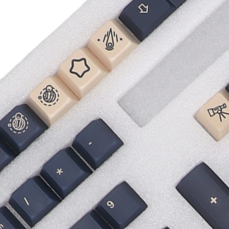 Mechanical Keyboard Keycap 128 Key PBT Keycap Set Contrasting Colors