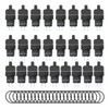 25Pcs Knob Selector Switch Self Locking 3 Speed with Light