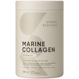 Sports Research Sports Research Marine Collagen Peptides Powder - Sourced from Wild-Caught Fish, Pescatarian Friendly, Keto Certified & Non-GMO Verified - Easy to Mix in Water or Juice! (34 Servings)