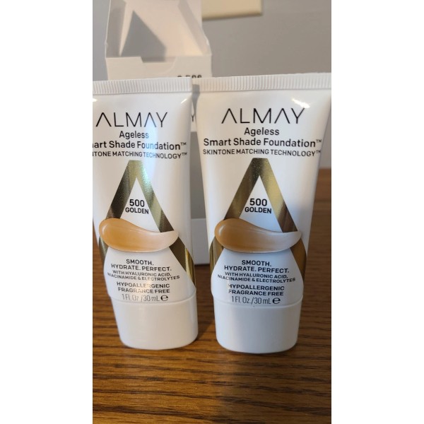 Almay Ageless Smart Shade Foundation 500 Golden Smooth Hydrate Perfect