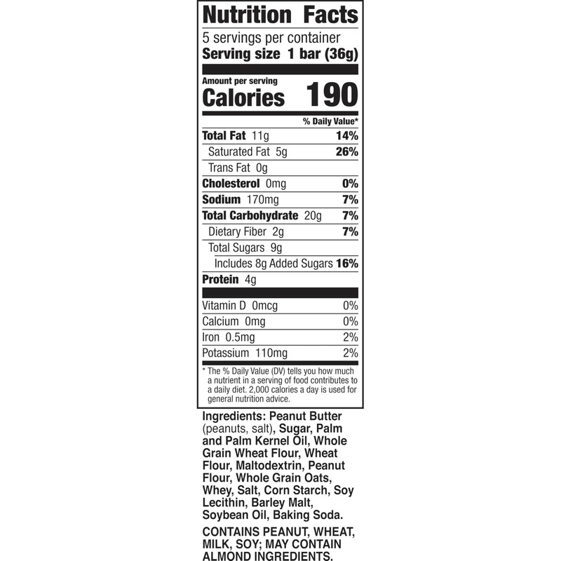 Nature Valley Crispy Creamy Wafer Bars, Pretzel Peanut Butter, 5