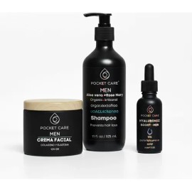 Kit Shampoo Orgánico Hombre + Crema Facial Colágeno + Sérum