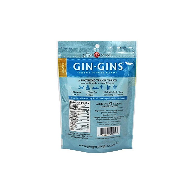 Ginger People Ginger Chew Peanut Bag