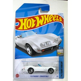 Hot Wheels 2024 - '72 Stinray Convertible - White - Chevy Corvette - Factory Fresh 5/10