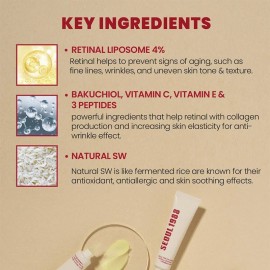 SEOUL 1988 Eye Cream, Retinal Liposome 4% + Fermented Bean Skin Health Care 30ml