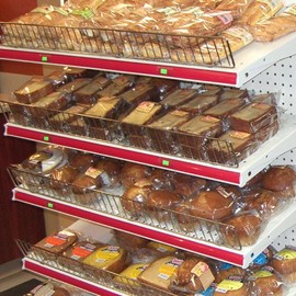 Chrome Gondola Shelf Wire Fence Fits Lozier & Madix Gondola Shelving - 3" H x 36" L - 5 Pack