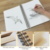 A4 Sketchbook, Spiral Bound Notebook, Kraft Cover Blank Sketchpad, Blank
