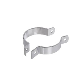 MZ 2-piece exhaust clamp with bracket, chromed, rear - for ES, TS, ETZ125, 150