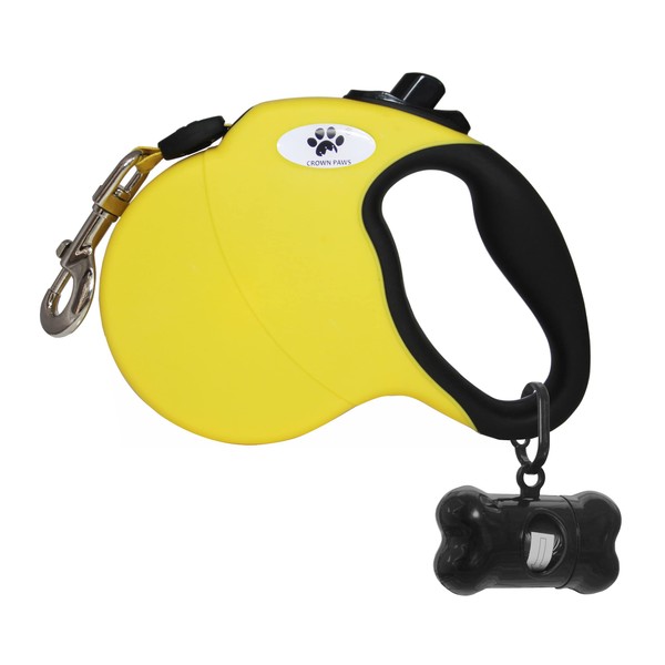 CROWN PAWS 13ft Retractable Dog Leash Pet Walking Leash for