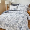 Lemfux King Size Comforter Set Blue 3Pcs Cotton Comforter Set