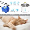 Cat Water Fountain, 81oz/2.4L LED Pet Fountain Stainless Steel Automatic