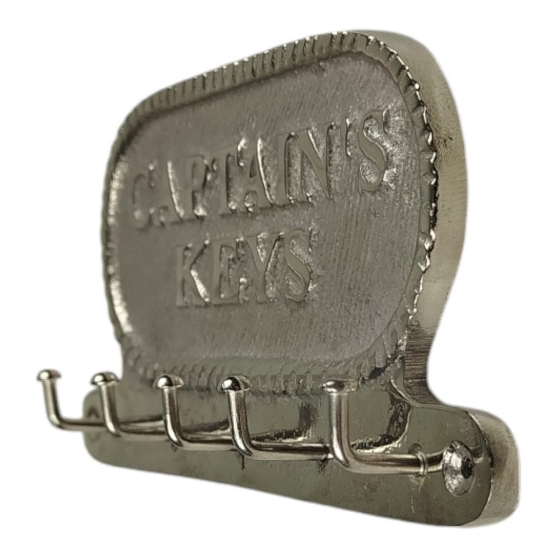 FTWDesign Captains Keys Key Holder with 5 Hooks - Maritime