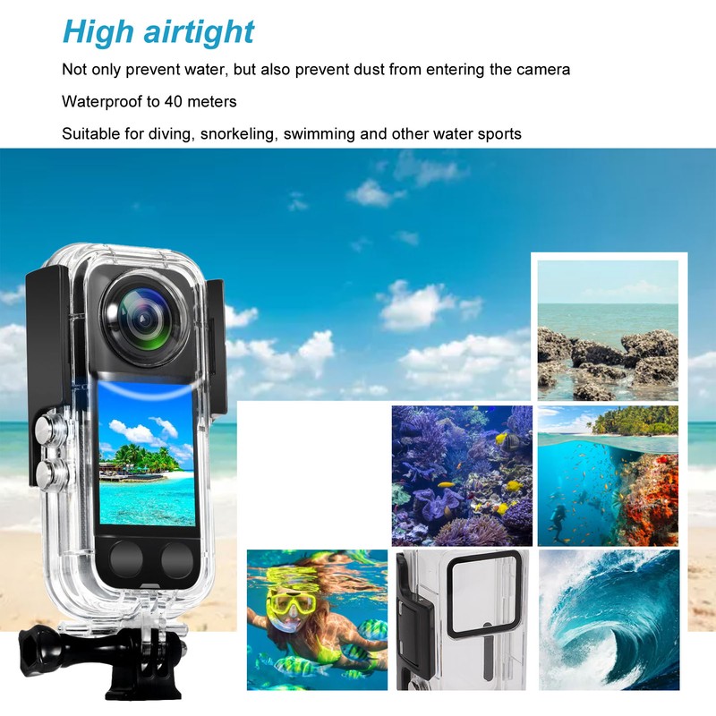 Dive Case 40m Waterproof Case Action Camera Waterproof Protective Housing