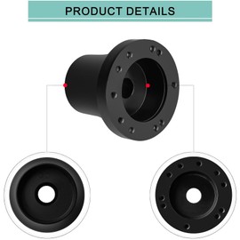 Drive-up Golf Cart Steering Wheel Adapter for Club Car DS Models-Black