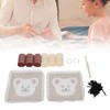 Latch Hook Kit Cup Coaster DIY Set Lovely Bear Pattern