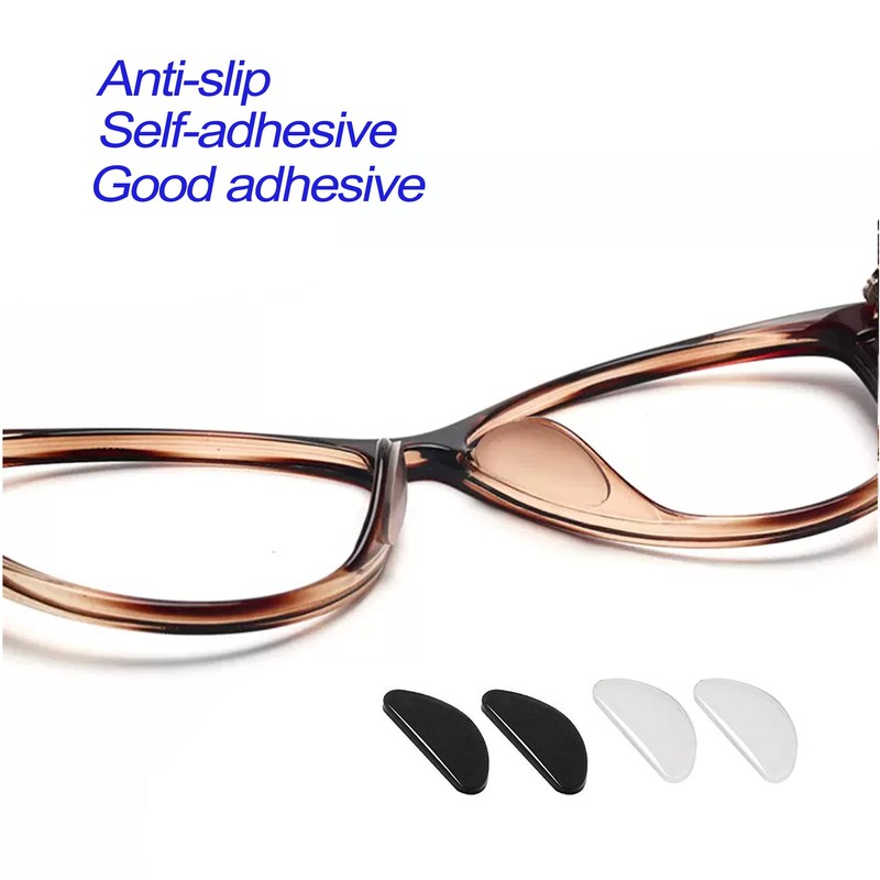 20 Pairs Eyeglasses Nose Pad, Soft Silicone Pads Glasses Adhesive