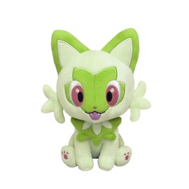 Sanei Boeki PP233 Pokémon All Star Collection Plush Toy, Sprigatito, Size S, W 5.1 x D 5.9 x H 7.1 in (13 x 15 x 18 cm)