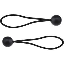 10PCS Ball Bungees 14CM Tent Accessories for Camping Tent Camping Tarp Canopy Banner Cargo - Tent Pole Elastic Cord Small Bungee Straps Black Bungee Cords with Balls