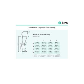 Juzo 4202ad 30-40mmhg Basic Ribbed Closed Toe Compression Socks,White,1 (I) Short