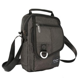 Vanlison Vertical Messenger Bag, Crossbody Bag, Shoulder Bag Work Satchel for Tablets Black