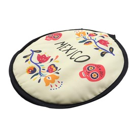 Sarini Tortilla Warmer Pouch, 11.8 inch Insulated Cloth Food Warmer to Keep Taco Warm for an Hour, Flour Taco (Skull)