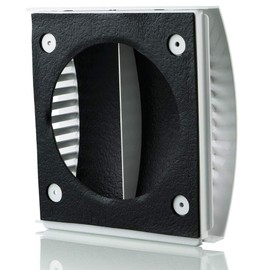 125 mm Noise Insulation External Wall Wind Sound Baffle Vent Cover Draft Excluding Air Ventilation for Extractor Fans Heat Recovery Cottage Hotel Café