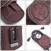 Mtzmy PU Leather Stethoscope Holder with Clip for All Models: