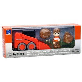 NewRay Kubota Pre-School Lil' Orange Skid Steer Play Set